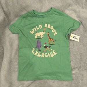 NWT Rumi + Ryder Wild About Exercise Girls Tee